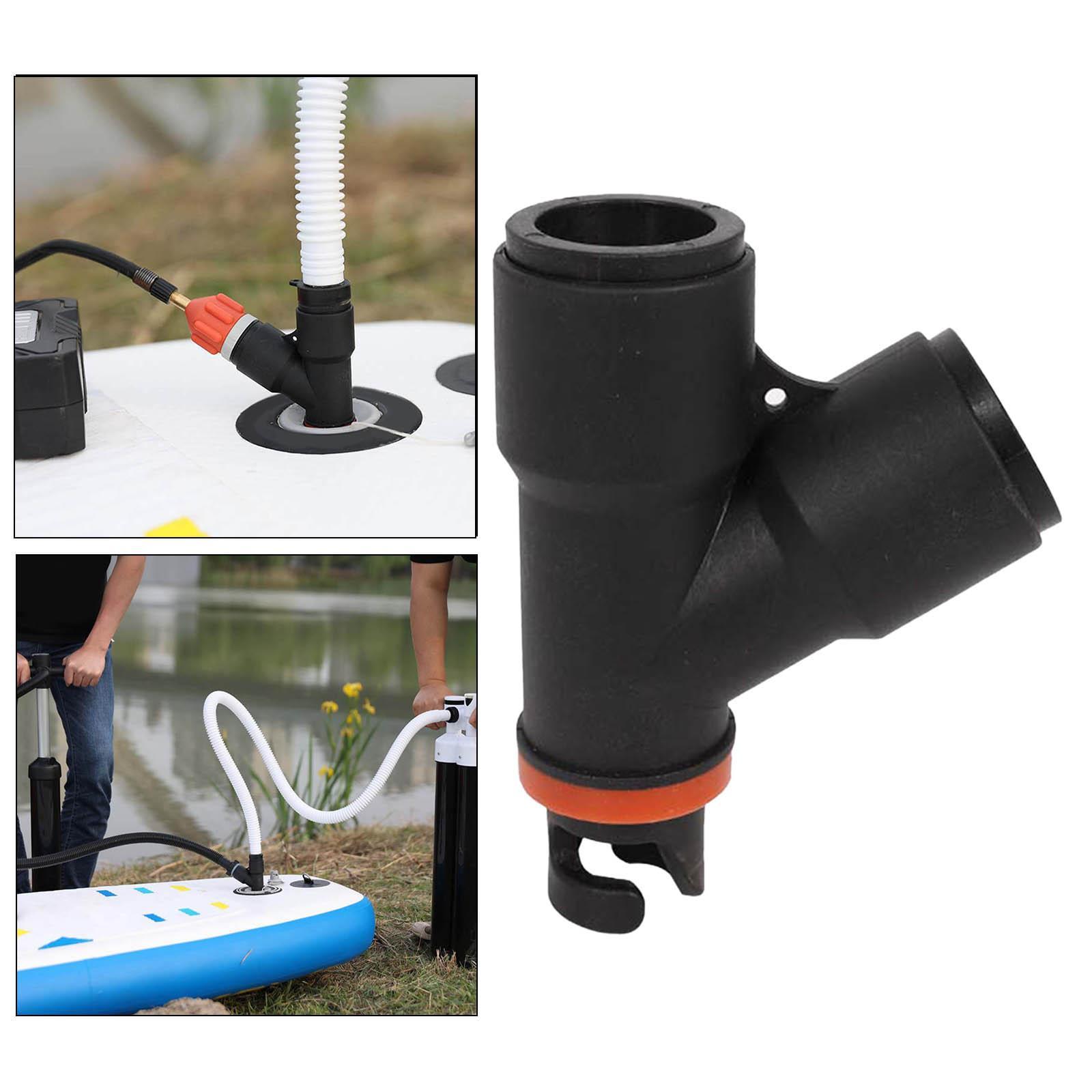 Inflatable Boat Air Valve Adaptor Dual Head Air Pump Adapter Connector