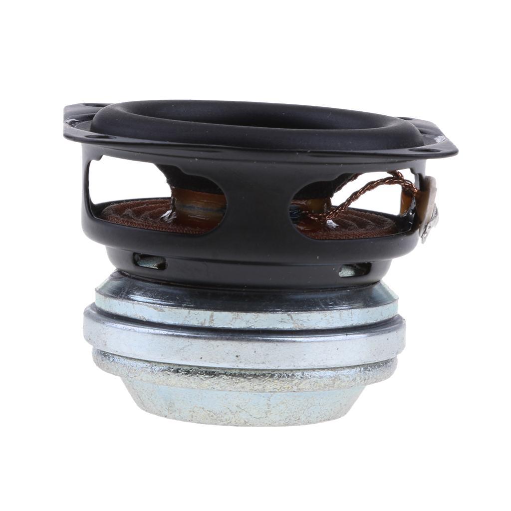 Prettyia 2x 40mm 4Ohm 10W Full Range Speaker Square Loudspeakers 16 Coil