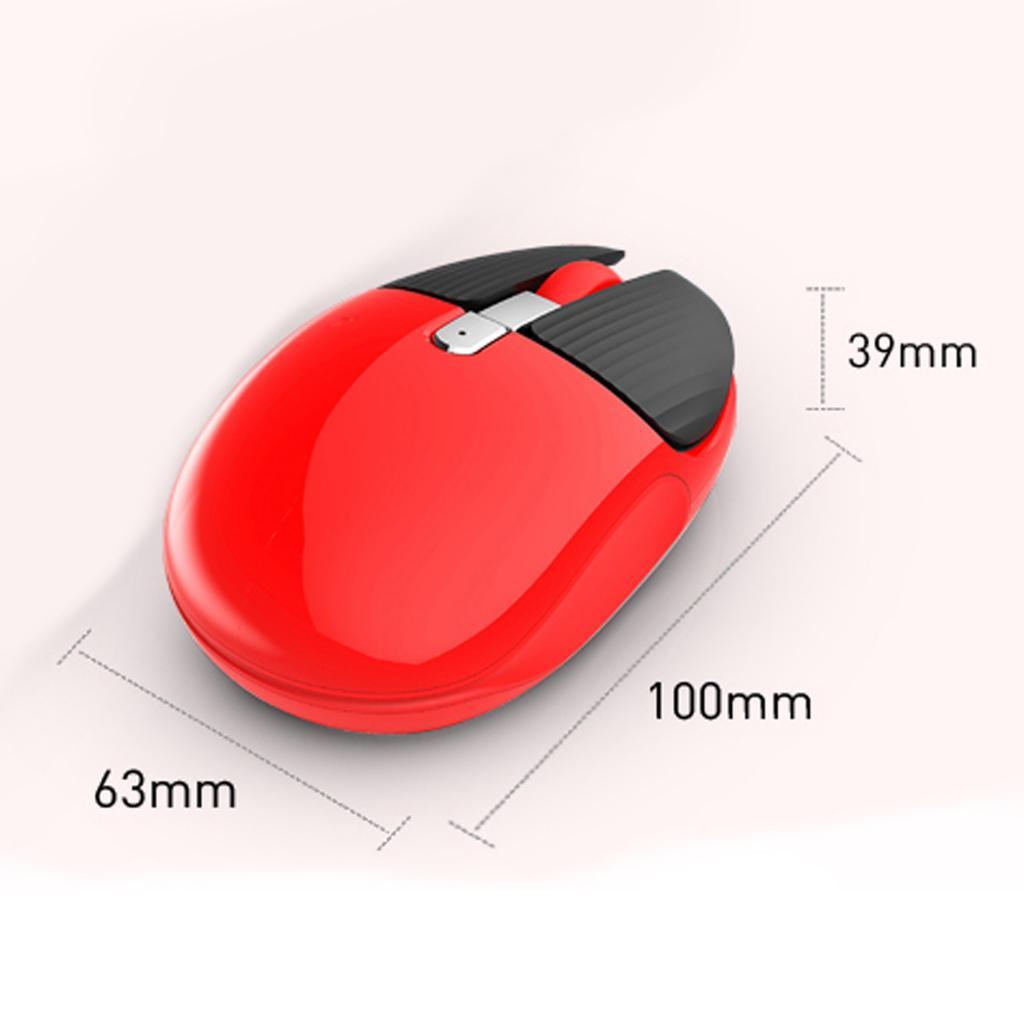 Computer Wireless Mouse, Wireless Ergonomic Mouse 2.4G Portable Mobile Mouse Optical Mice with Receiver, 1600 DPI, 4 Buttons for Laptop, Notebook, PC