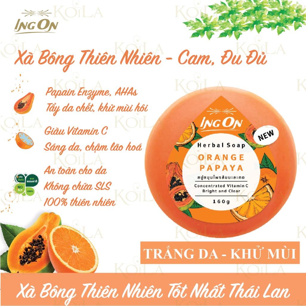 Xà Bông thảo mộc Ing On Herbal Thái Lan - Dưỡng ẩm, khử mùi, trắng da