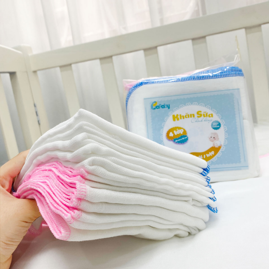 [10 chiếc] Khăn Sữa Xô Cho Bé BAFABY 3 Lớp 4 Lớp Cotton Dịu Nhẹ Nâng Niu Làn Da Nhạy Cảm Của Bé - 339