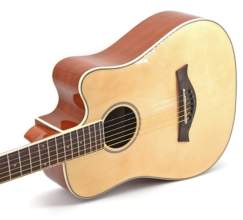 Đàn guitar acoustic ty chỉnh cần (tặng kèm pick gãy, giáo trình file mềm)