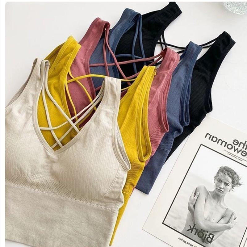 Áo bra đan dây cá tính, áo lót tập gym cotton co dãn 4 chiều nâng đỡ vòng 1 AB/166