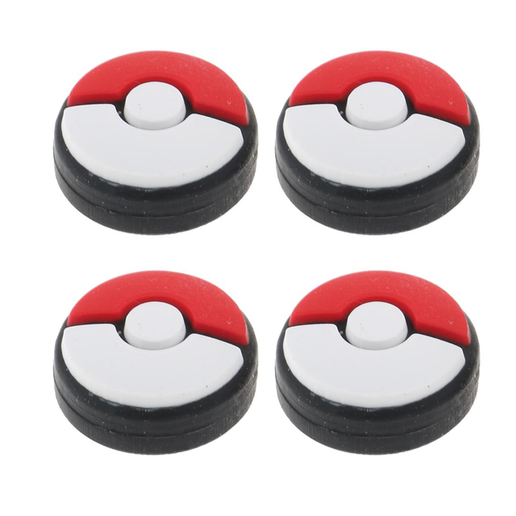 Sunnimix Cho Nintendo Switch Joycon Pokeball Plus Ngón Tay Cái Cầm Joystick Ốp Nắp 4