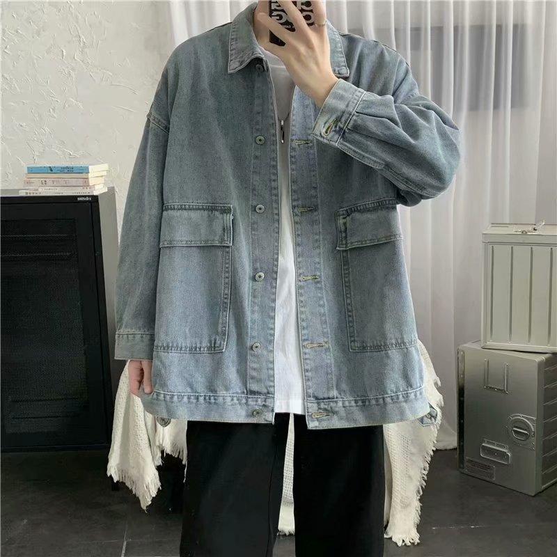 Áo Khoác Denim Tay Dài Thời Trang Dành Cho Nam