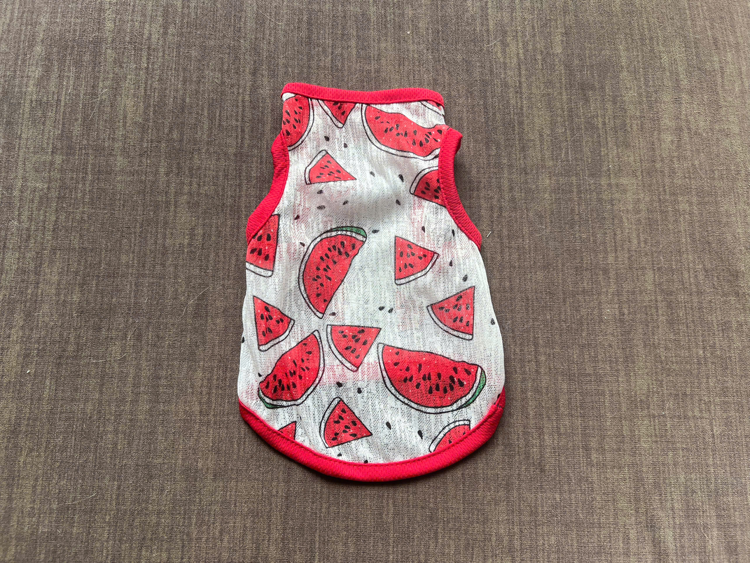 ÁO THUN BA LỖ HOẠ TIẾT DƯA HẤU THÔNG HƠI SIÊU CUTE TỪ 1-7KG DÀNH CHO THÚ CƯNG CHÓ MÈO