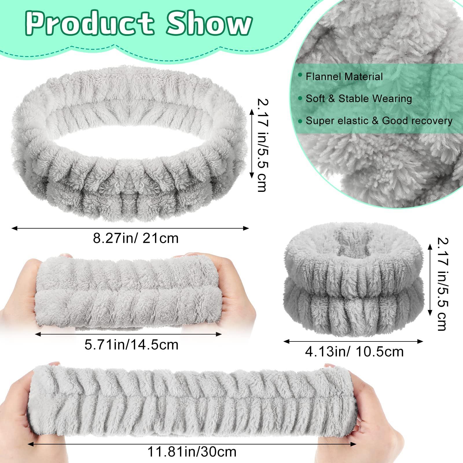 3 mảnh spa mặt băng tay đầu đeo dây đeo spa set set skin chăm sóc tóc dây thun dây đeo cổ tay dây đeo bằng băng đầu mỹ phẩm cho nữ trang điểm