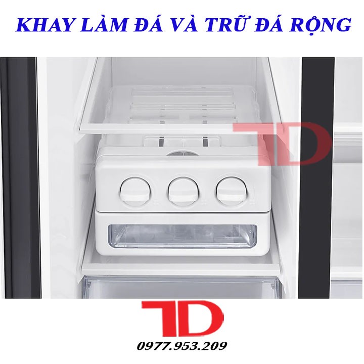 Khay làm đá viên tủ lạnh cao cấp, Khay làm đá và trữ đá rộng