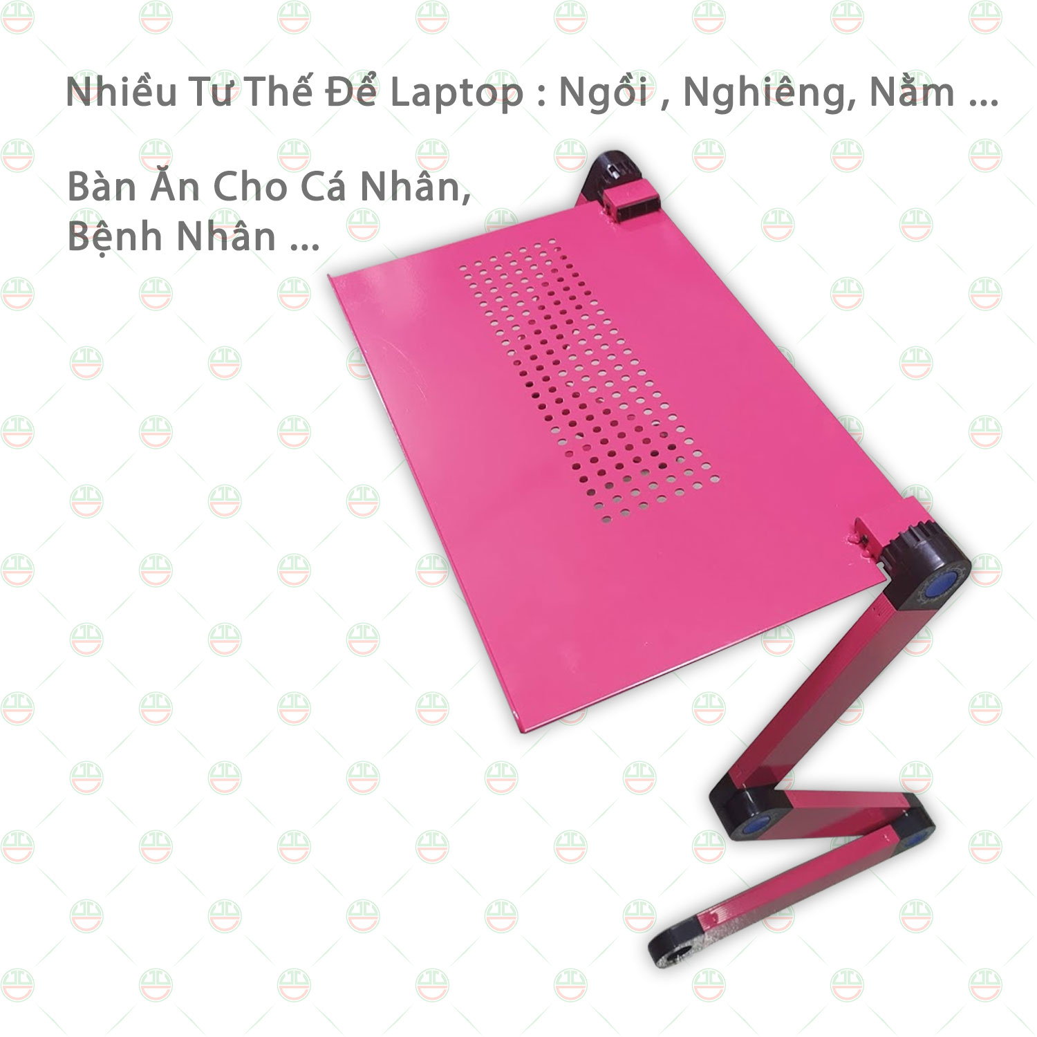 Bàn Laptop Gấp Gọn - Bàn Ăn Bệnh Nhân KhoNCC Hàng Chính Hãng - Thoải Mái Tiện Dụng Sử Dụng Kể Cả Khi Ngồi, Nằm - KDHS-BLTGG-DE (Đen)