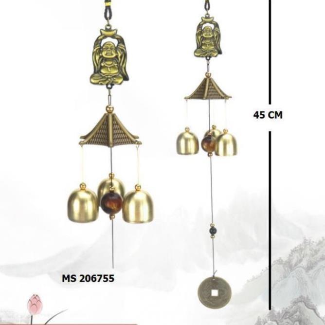 Chuông gió phong thủy hình phật di lặc cầu bình an và tài lộc 206755
