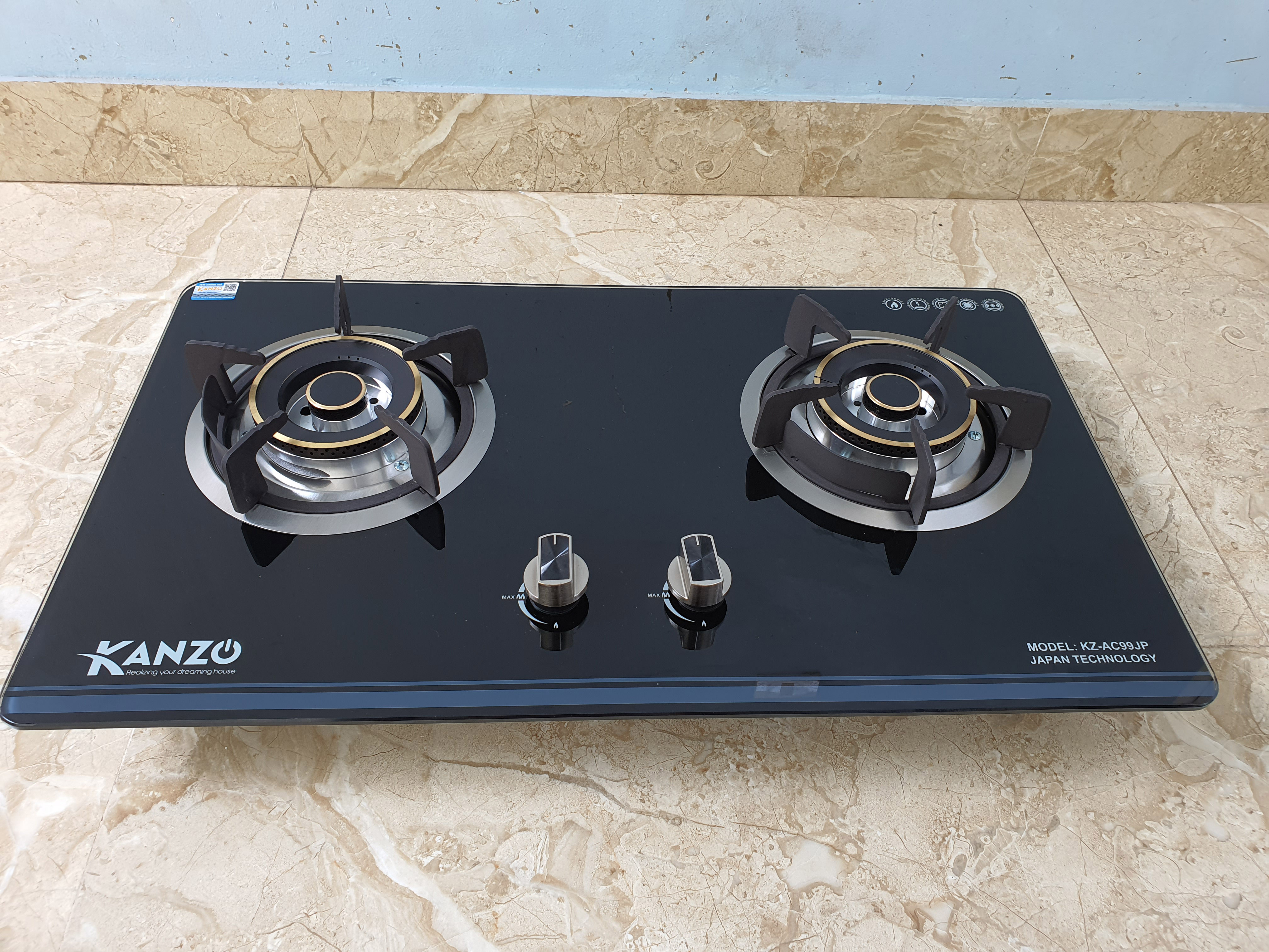 Bếp Gas Âm Kanzo KZ - AC98JP Japan Technology Hàng Chính Hãng