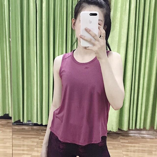 Áo Tank top Nữ Tập GYM YOGA Thể Thao Kiểu CỘT SAU CỰC XINH - BOM B52 Thời Trang Thể Thao