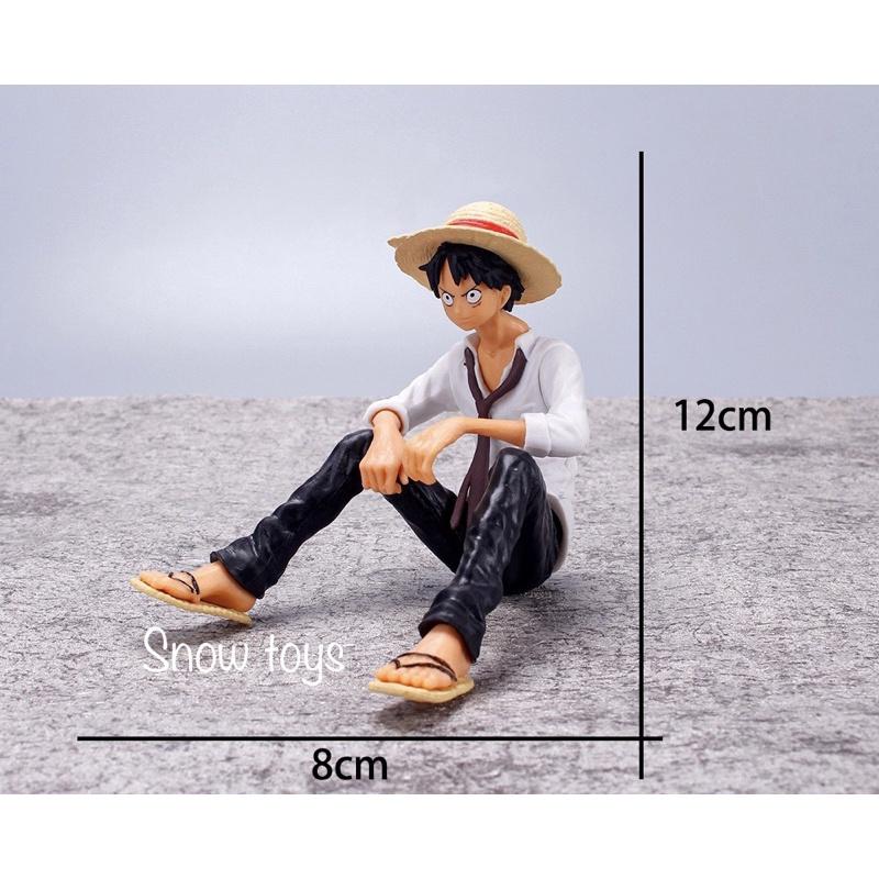 Mô hình luffy ngồi - mô hình one piece - onepiece - chiều cao 12cm