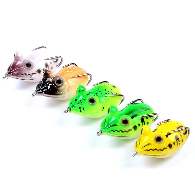 Mồi câu lure mồi nhái giả câu cá lóc cá sộp 5.4cm 11.6g nhái hơi câu cá siêu nhậy MOI-9