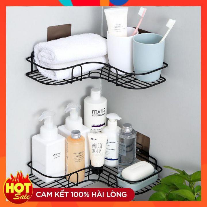 Kệ góc dán tường nhà tắm ️️ nhà bếp siêu tiện dụng