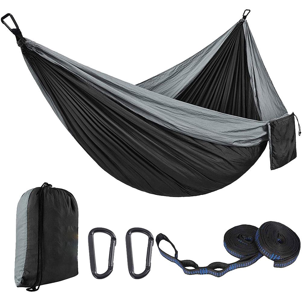 Di Động Thoáng Khí Ngoài Trời Trong Nhà Dễ Dàng Thiết Lập Chống Mòn Cắm Trại Võng Nhẹ Nylon Với Cây Dây Đeo Ba Lô