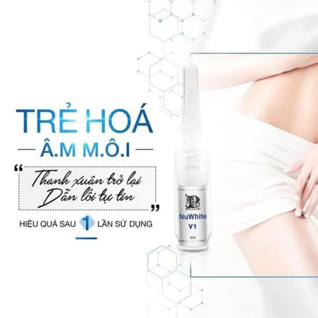 Kem Làm Hồng Cô Bé, Kem Nuwhite V1 Mibiti Prudente Professional 5ml Giảm Thâm Bikini Hồng Âm Môi