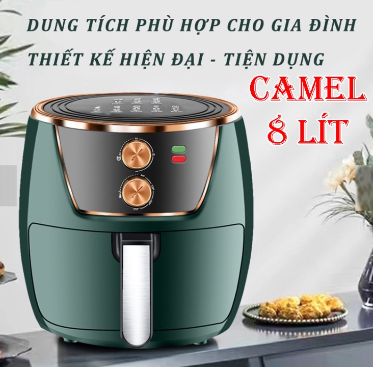 Nồi chiên không dầu CAMEL 8 lít mẫu tròn