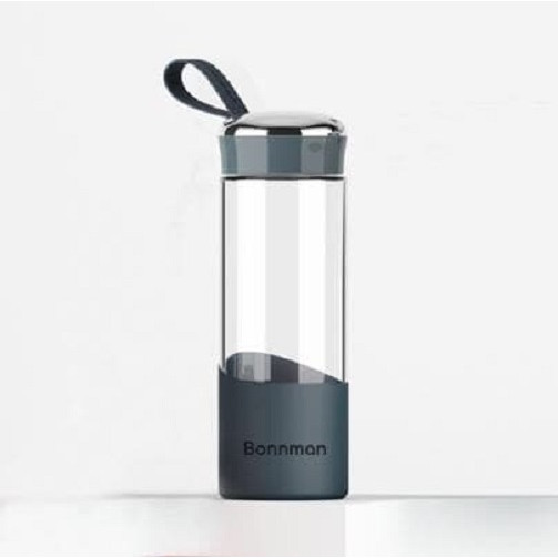 (Dùng trong lò vi sóng) Bình đựng nước Bonnman chất liệu thủy tinh borosilicate chịu nhiệt từ -20 độ đến gần 400 độ C, chống sốc nhiệt