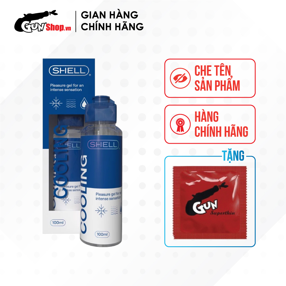Gel bôi trơn mát lạnh - Shell Cooling kèm 1 chiếc BCS Gun Super Thin