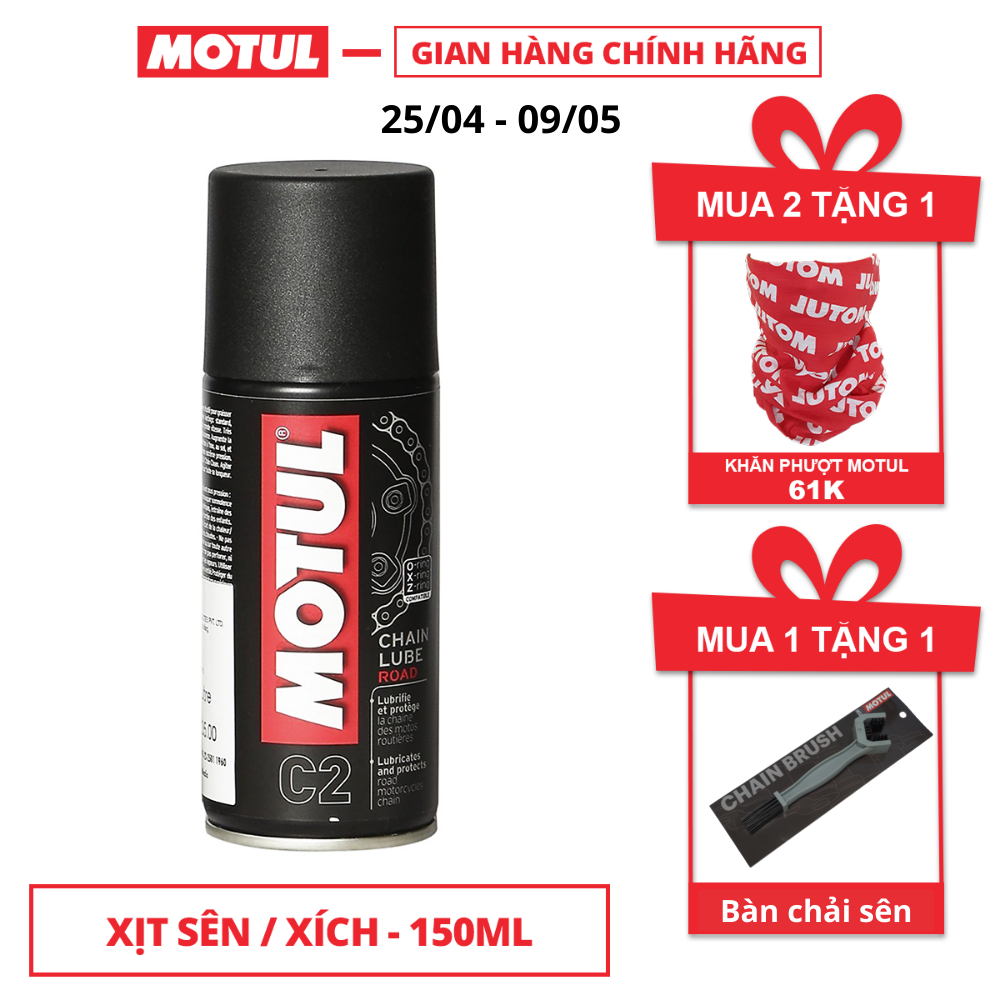 Xịt sên / xích MOTUL C2 CHAIN LUBE ROAD 0.15L