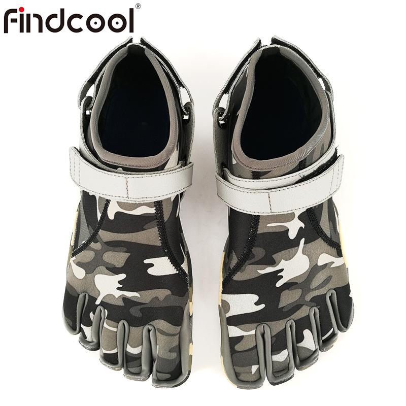 Findcool Năm Ngón Chân Trần Giày Nam Chạy Bộ Giày Đi Bộ Ngoài Trời Thoáng Khí Trọng Lượng Nhẹ Color: Black Shoe Size: 8