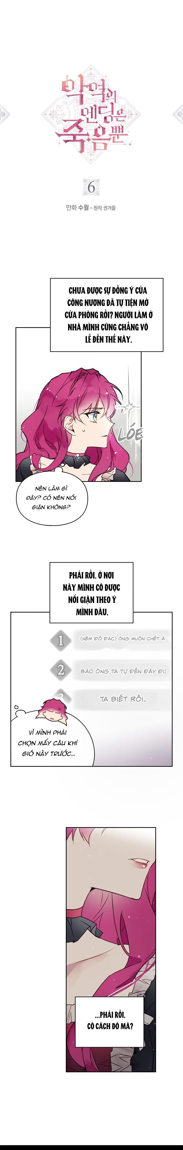 kết thúc của nhân vật phản diện chỉ có thể là cái chết chapter 6 1