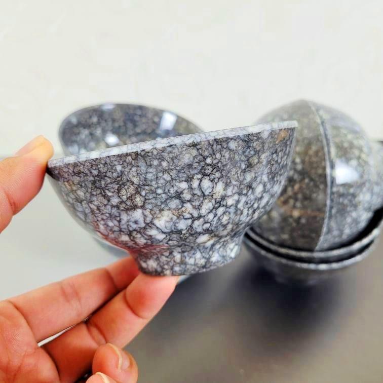 CHÉN BÁT CƠM VÂN ĐÁ - NHỰA MELAMINE cao cấp. COMBO 2/ 5/ 10 CHÉN. Sản xuất đạt QUATEST3, EUROFINs, QUACERT, SGS. Cam kết