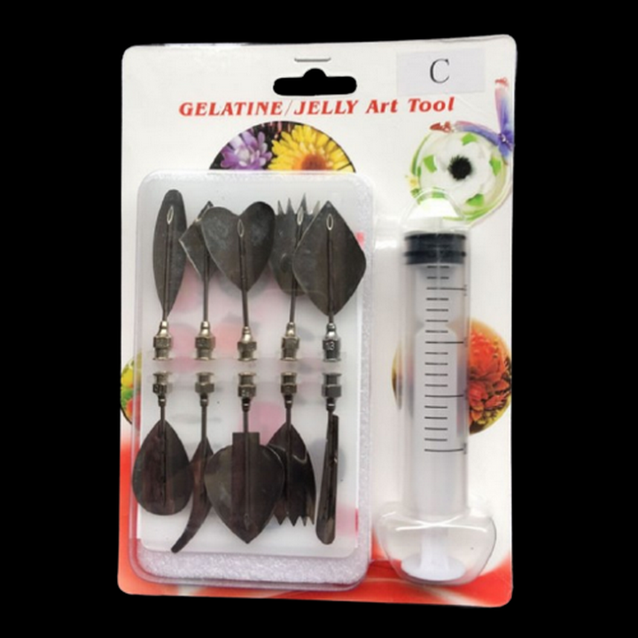 Bộ 10 dụng cụ làm thạch rau câu 3D - Bộ nhập khẩu - Tặng kèm xi lanh – Mã số 1000