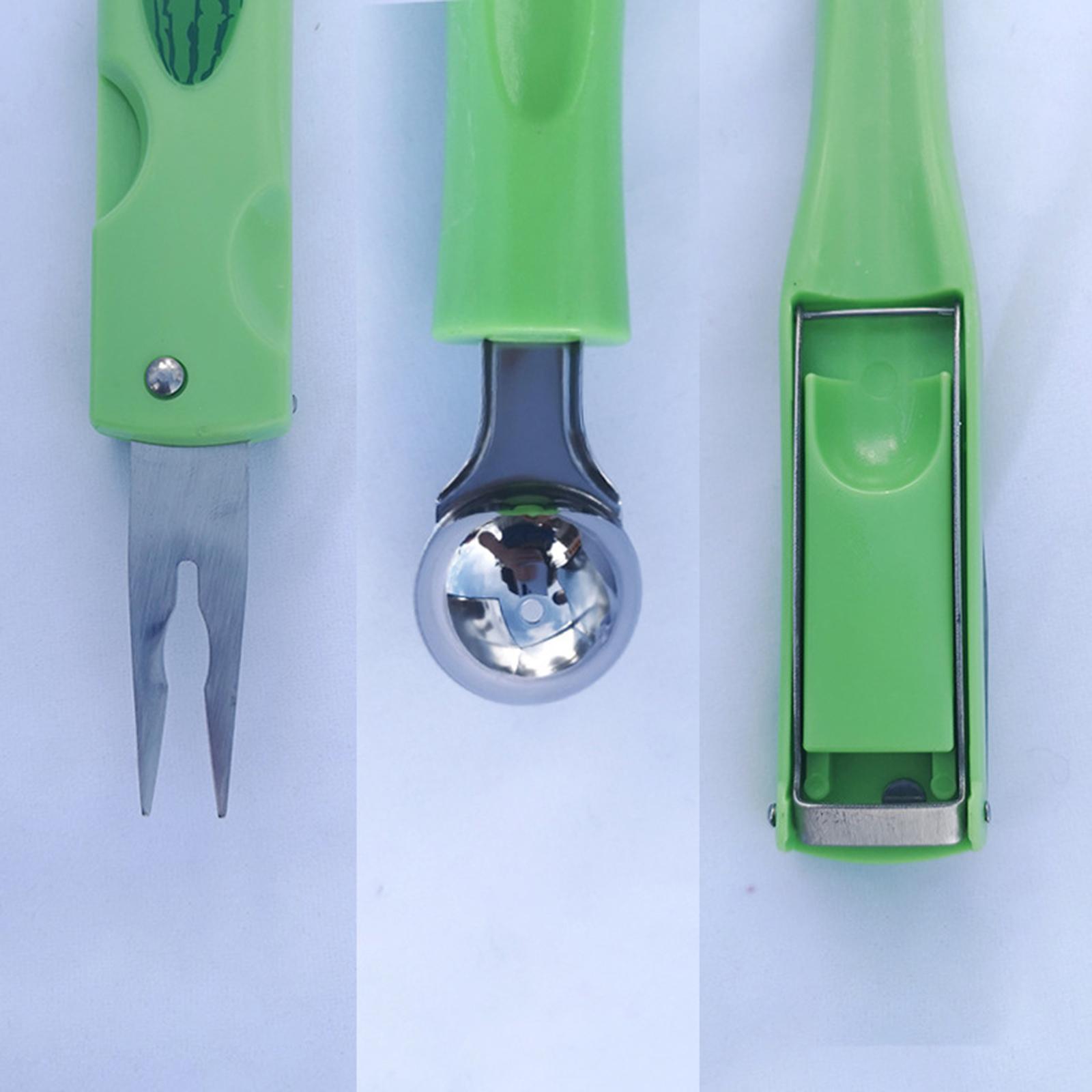 3 in 1 Melon Baller Scooper Avocado Cutter Separator for Fruit Vegetable