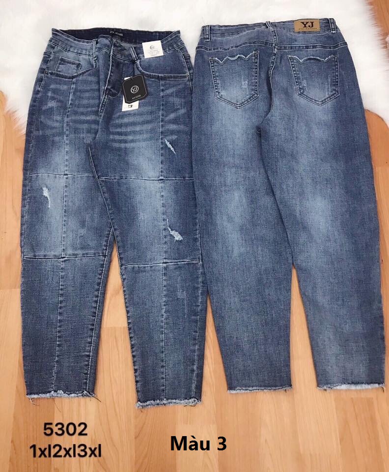 Quần Jeans bigsize Nữ Siêu Co Giãn