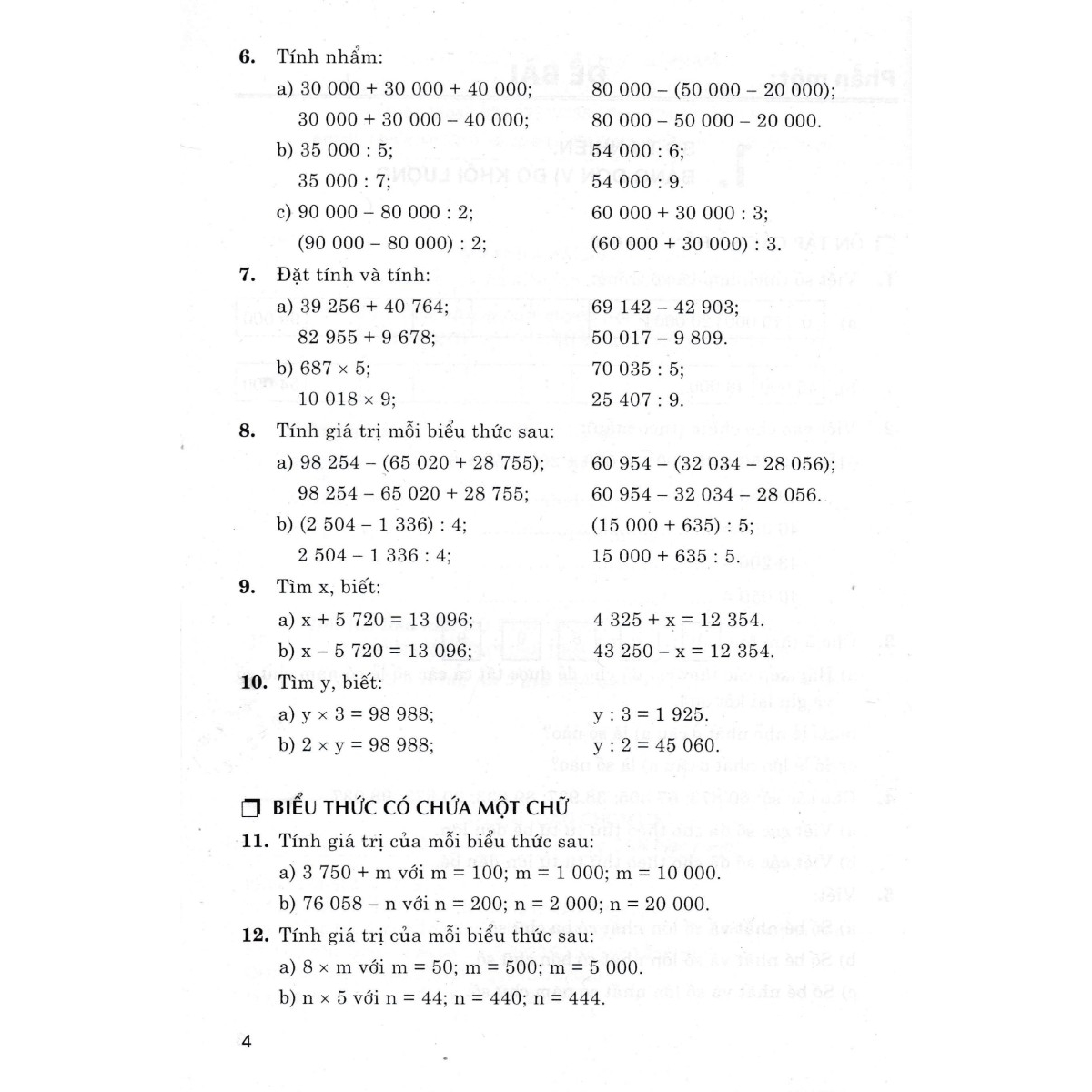 500 Bài Toán Chọn Lọc Lớp 4