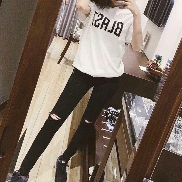 QUẦN JEANS RÁCH GỐI HÓT HÍT mã 501