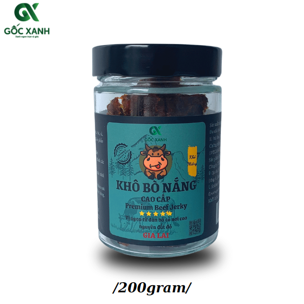 Khô bò Nắng (dạng miếng) hủ 200gram