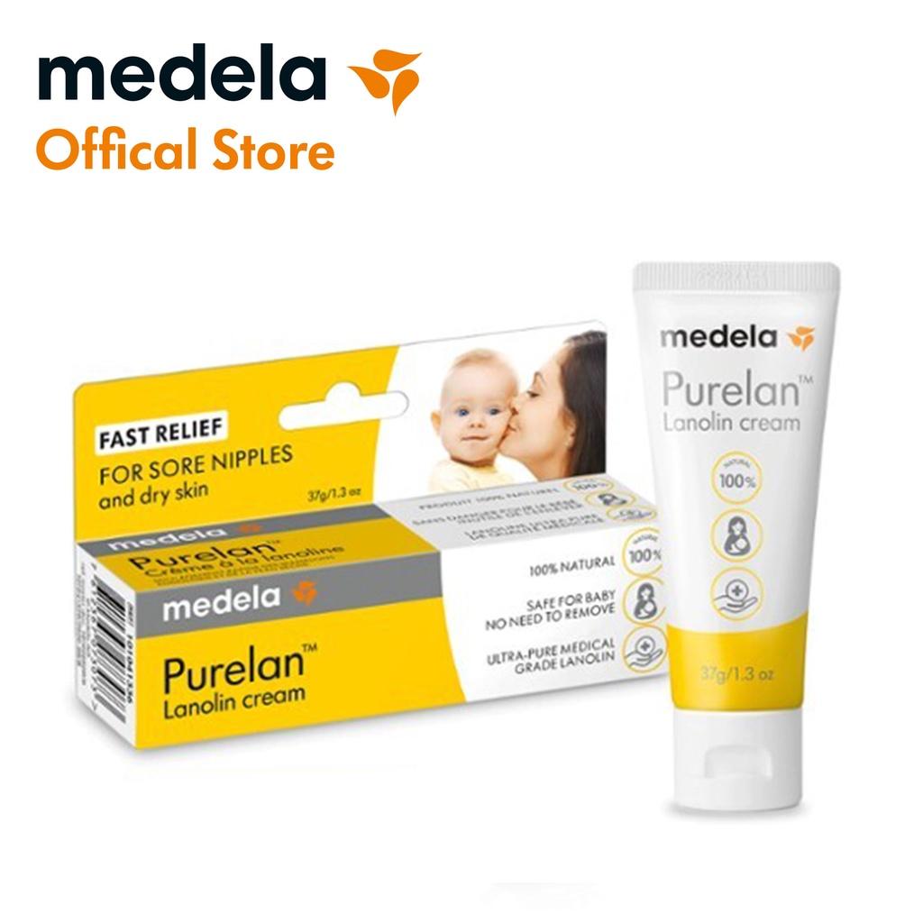 Medela - Kem Purelan 37g - Dành cho mẹ có đầu ty khô, nứt, chảy máu - 100% chiết xuất thiên nhiên, an toàn tuyệt đối.