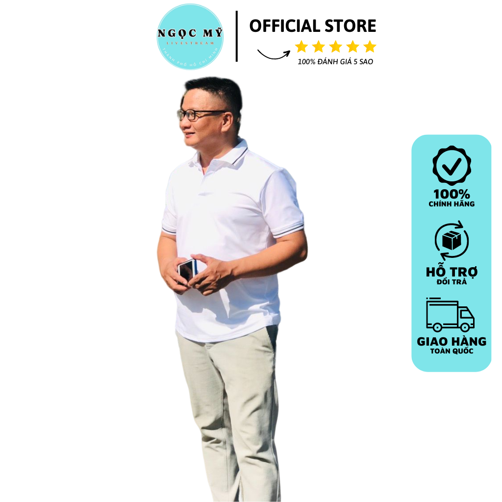Áo Thun Nam Polo Vải Poly Cá Sấu Đường May Tinh Tế, Chỉn Chu, Khéo Léo - Mrmystore