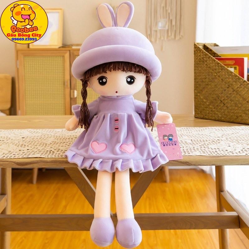 Gấu bông Búp Bê Váy Nhung Tim Đủ Size Cao Cấp