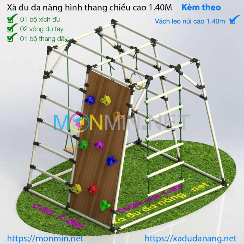 Xà đu đa năng Satech - Khung vận động cho bé - Hình hộp thang cân - Bộ cao 1.4m: Trò chơi 1 3 4 5 6