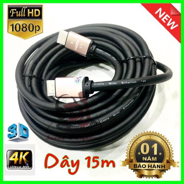 Cáo hdmi 15m chuẩn hình ảnh 4K dây cao cấp, dây hdmi, cáp hdmi, dây hdmi 15m