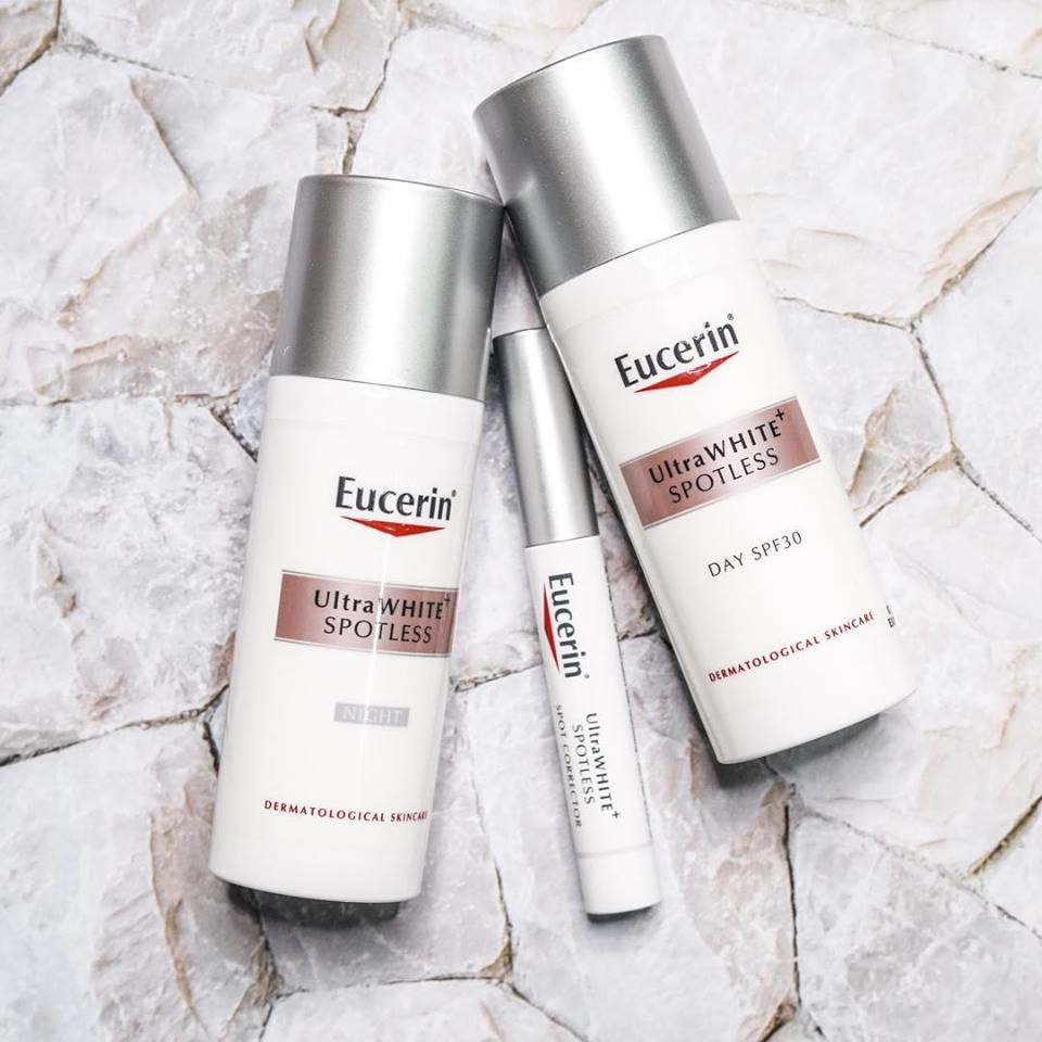 Bộ trắng da, ngăn ngừa vết nám ngày đêm EUCERIN ULTRAWHITE SPOTLESS + Tặng bút tinh chất giảm nám EUCERIN ULTRAWHITE SPOTLESS SPOT CORRECTOR 5ml