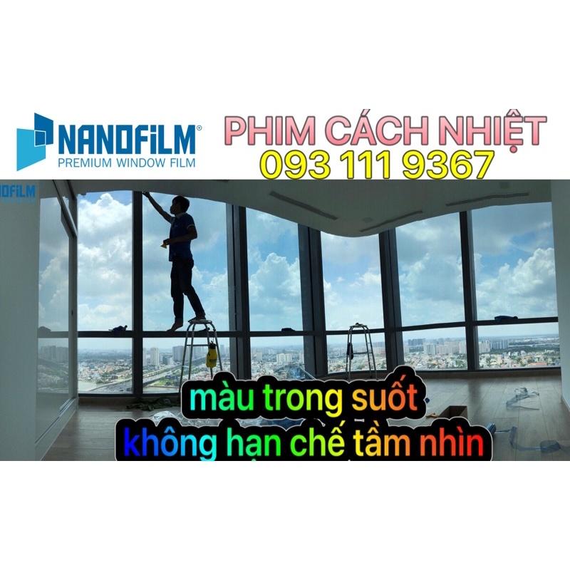 Tấm phim cách nhiệt chống nóng cửa sổ màu trong suốt cản UV 99% - phim cách nhiệt Hàn Quốc