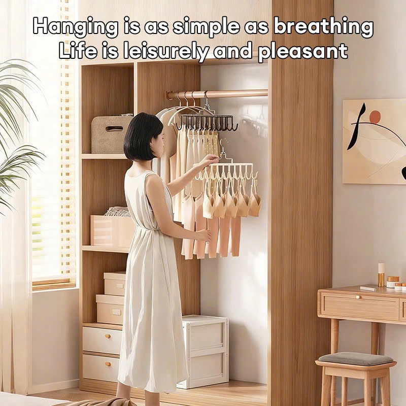 Móc Treo Đa Năng 12 Móc Sắt Bọc PVC – Giá Treo Cà Vạt, Nón, Thắt Lưng, Túi Xách, Đồ Lót Tiết Kiệm Diện Tích 36.5x19x8cm