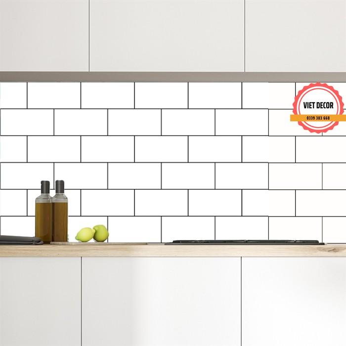 Decal Gạch Dán bếp - Set 1m dài gạch bông - Họa tiết đơn giản - Trang trí bếp, Dán tường