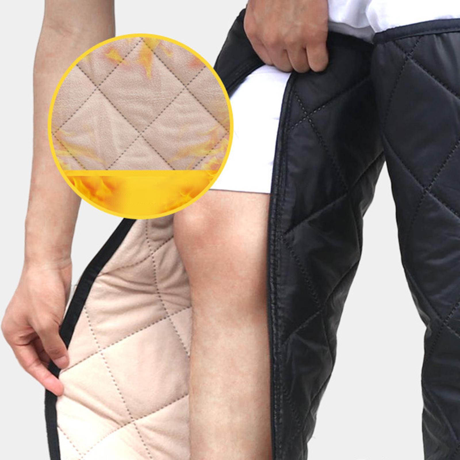 Warm Knee Pads Knee Guard Zipper Windproof Adjustable Thicken Long Leg Sleeves for Riding Motorcycle electric Vehicle Outdoor