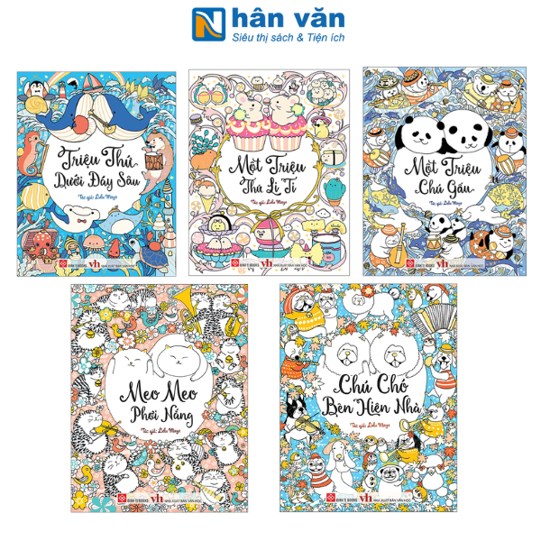 Sách Tô Màu Thiếu Nhi - Một Triệu Chú Gấu - Triệu Thứ Dưới Đáy Sâu - Nhiều Chủ Đề