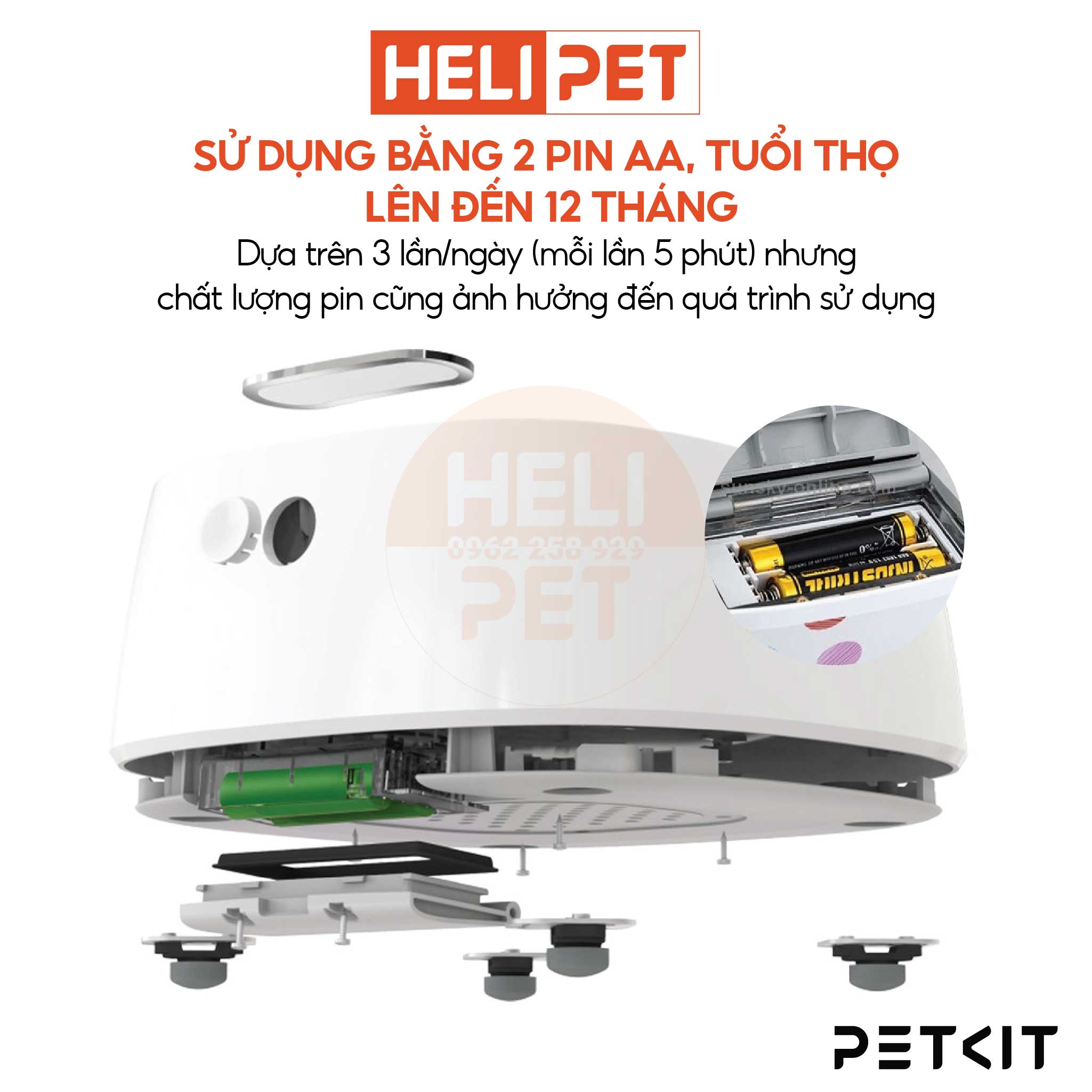 Bát Ăn Thông Minh, Chén Ăn Định Lượng, Cân Thức Ăn Cao Cấp, Kháng Khuẩn PETKIT - HeLiPet