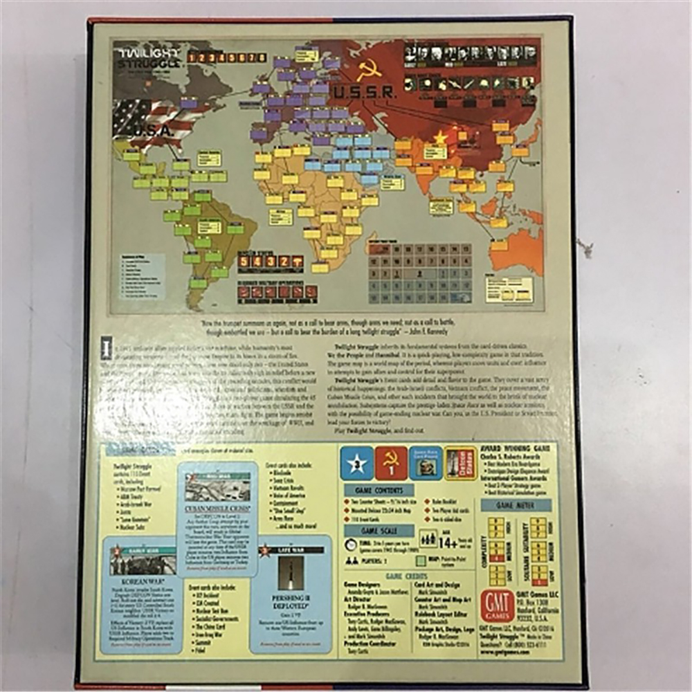 Bộ Trò Chơi Board Game Twilight Struggle The Cold War 1945-1989 English Parent-child interaction