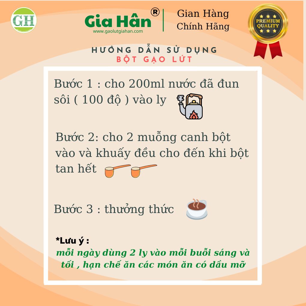 Bột gạo lứt giảm cân,Bột gạo lứt giảm mỡ bụng GIAHAN FOOD bột giảm cân tại nhà, an toàn, bot gao lut giam can