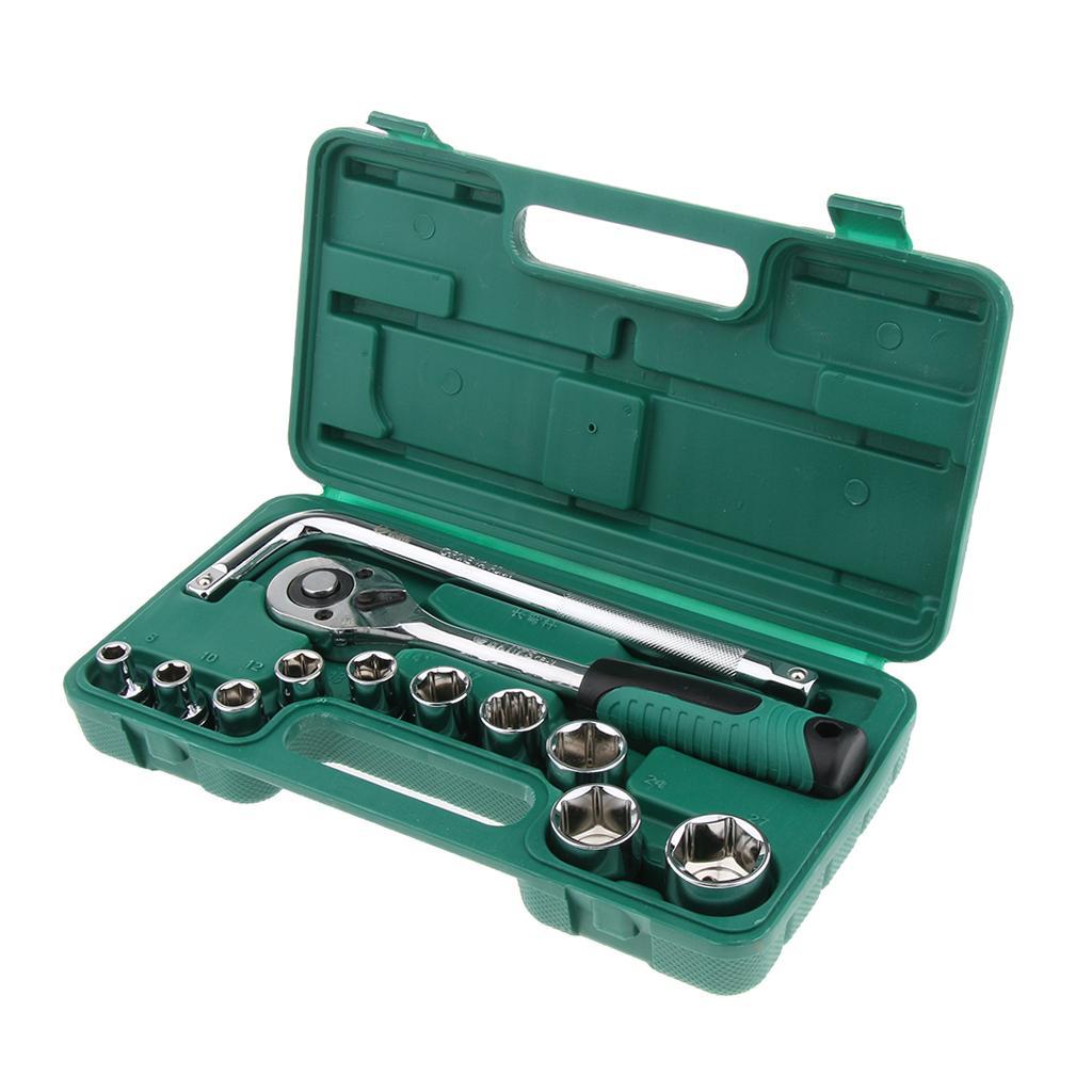 13pcs 1/4 Inch Drive Hex Bit Socket Set Socket wrench Set Wrench Adapter