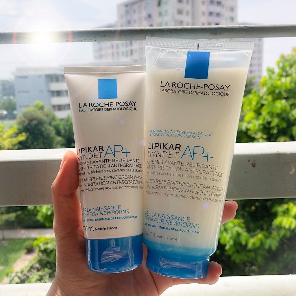 LAROCHEPOSAY Sữa Rửa Mặt Sữa Tắm Lipikar Syndet AP+ Cream Wash cho da khô nhạy cảm, mẫn ngứa